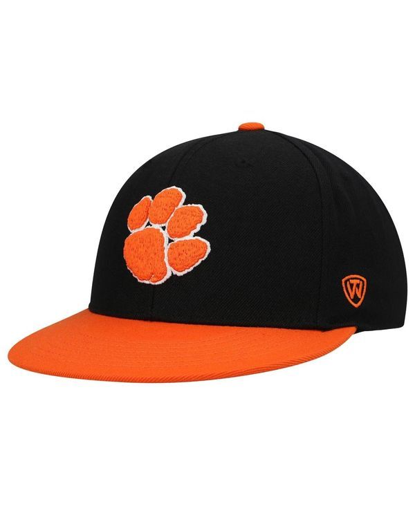 トップオブザワールド メンズ アクセサリー 帽子 Top of the World Mens Black Orange Clemson Tigers Team Color TwoTone Fitted Hat Black Orange ブラック