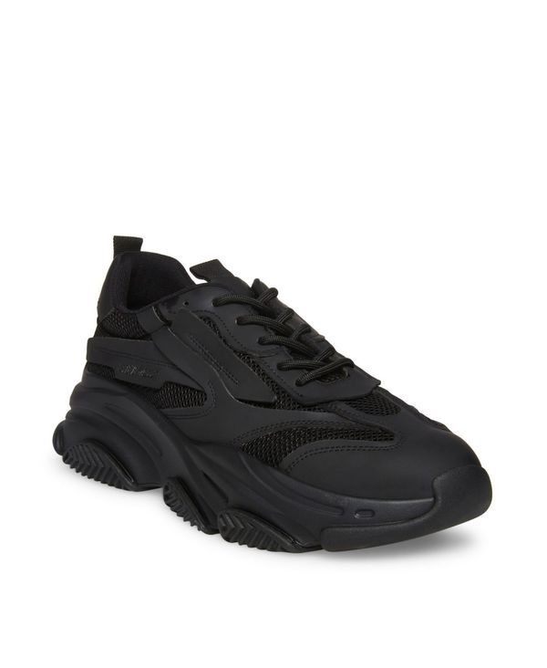 スティーブ マデン メンズ シューズ スニーカー レース Steve Madden Mens Possess LaceUp Sneakers Black ブラック