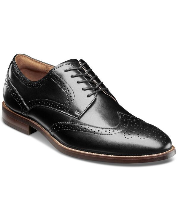 フローシャイム メンズ シューズ オックスフォード ウィングチップ Florsheim Mens Ruvo Wingtip Oxford Dress Shoes Black ブラック