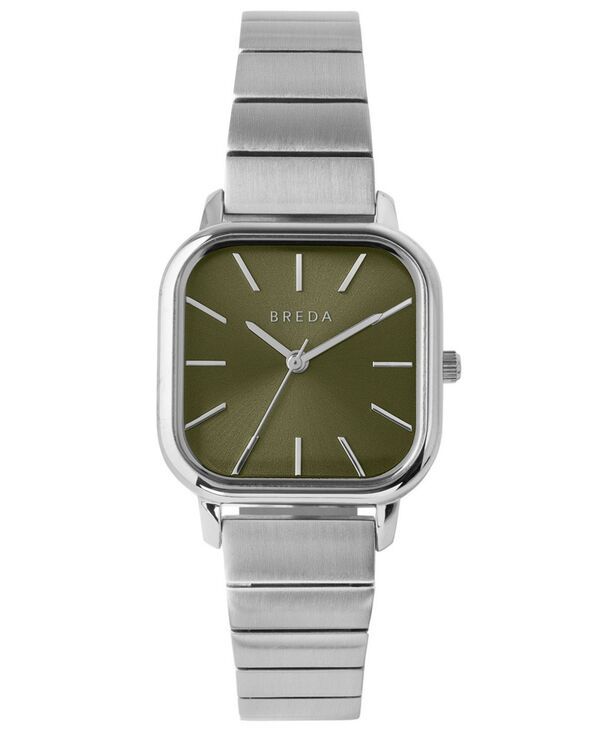 ブレダ レディース アクセサリー 腕時計 Tシャツ BREDA Womens Esther 1735a Silver Stainlessteel Bracelet Watch 26mm SilverMoss シルバー