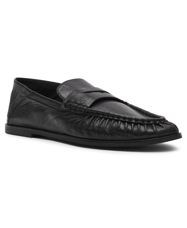 スティーブ マデン レディース シューズ パンプス ローファー Steve Madden Womenstewart SlipOn Loafers Black Leather ブラック