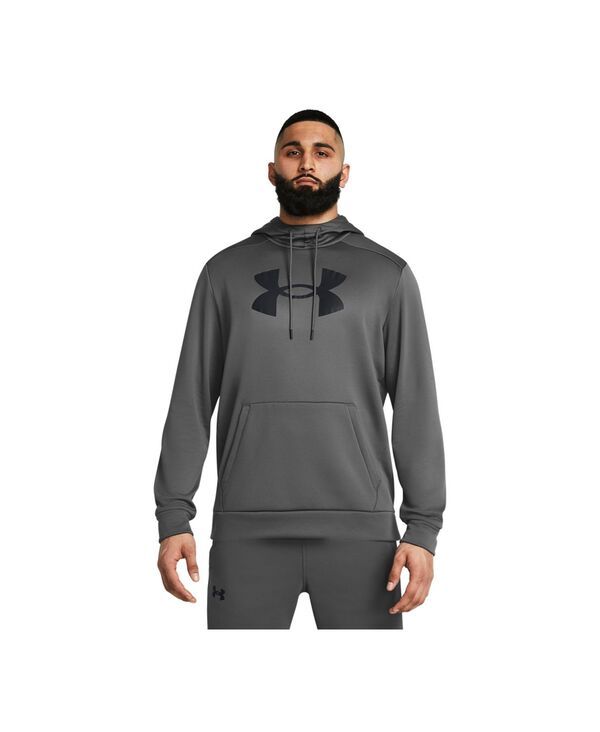 アンダーアーマー メンズ アウター パーカー・スウェット シャツ ロゴ Under Armour Mens Big Logo Hooded Sweatshirt Dark Gray グレー
