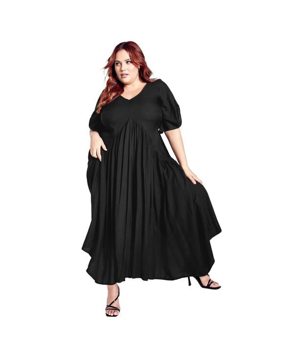 アベニュー レディース トップス ワンピース AVENUE Womens Val Dress Black ブラック