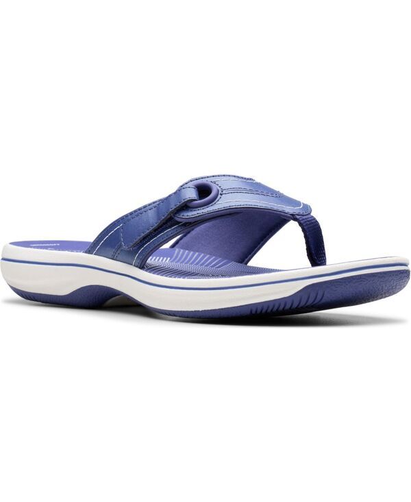 クラークス レディース シューズ サンダル Clarks Cloudsteppers Breeze Reyna FlipFlop Sandals Cobalt コバルト