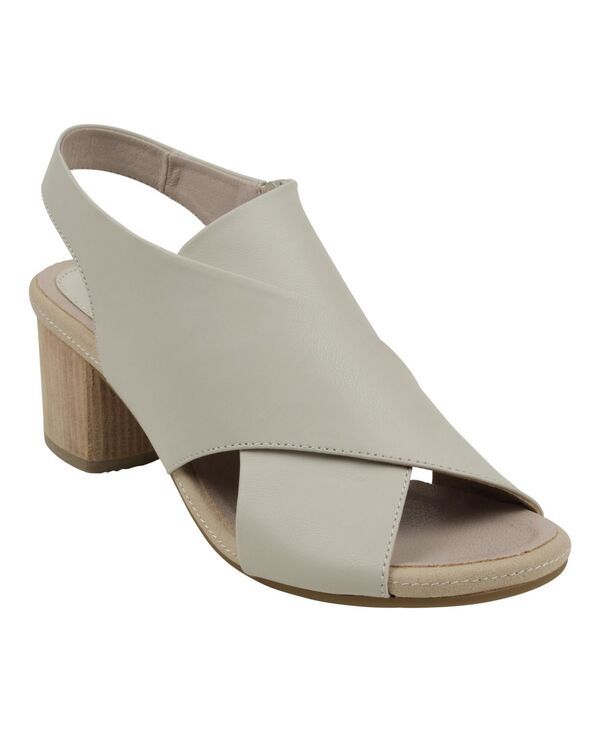 ジーシーシューズ レディース シューズ サンダル ヒール GC Shoes Womens Keefa Cross Strap Slingback Heeled Sandals Stone ストーン