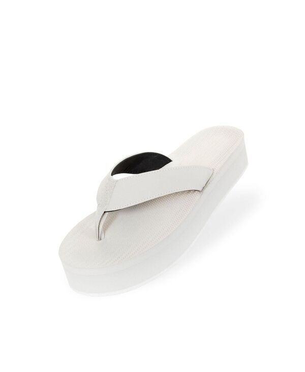 インドソール レディース シューズ サンダル プラットフォーム Indosole Womens Flip Flop Platform Sea salt