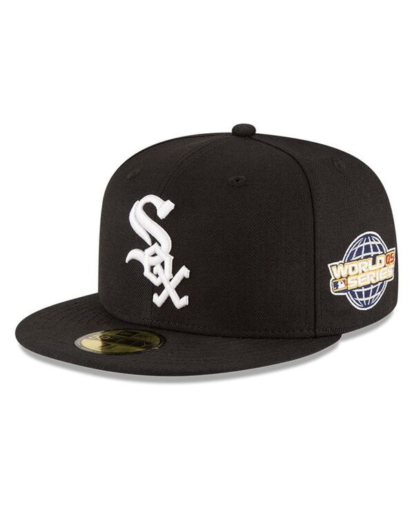 ニューエラ メンズ アクセサリー 帽子 ウール New Era Mens Black Chicago White Sox 2005 World Series Wool 59FIFTY Fitted Hat Black ブラック