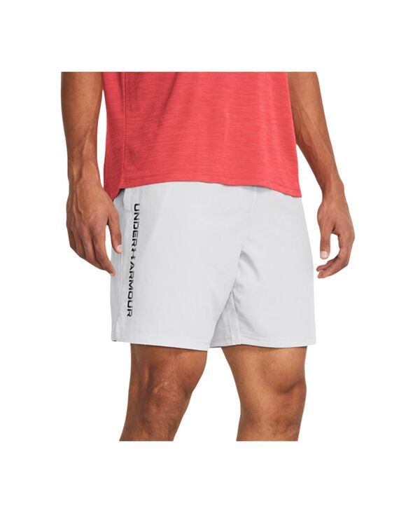 アンダーアーマー メンズ ボトムス ハーフパンツ・ショーツ プリント ショートパンツ ロゴ Under Armour Mens MoistureWicking LogoPrint 814 Tech Shorts Halo Gryblk
