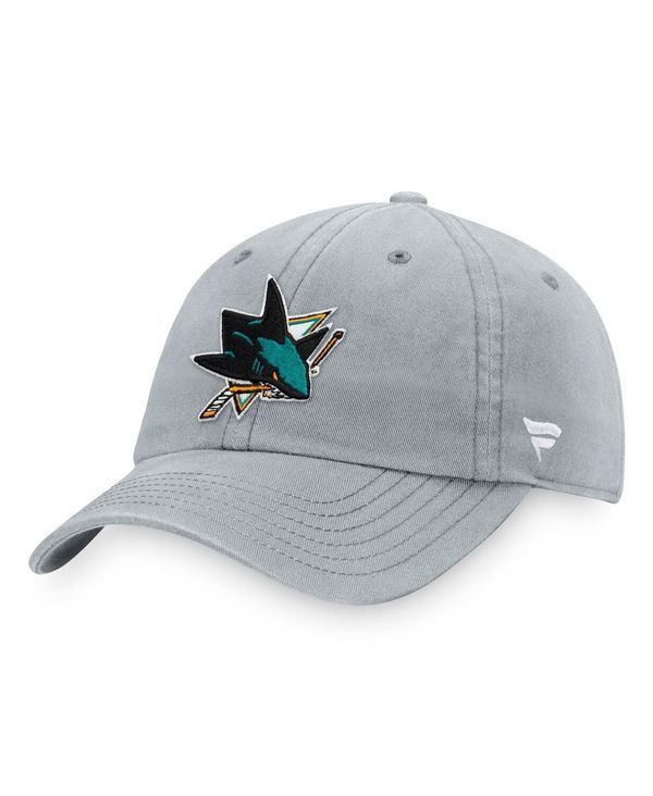 ファナティクス メンズ アクセサリー 帽子 ロゴ Fanatics Mens Gray San Jose Sharks Core Primary Logo Adjustable Hat Gray グレー