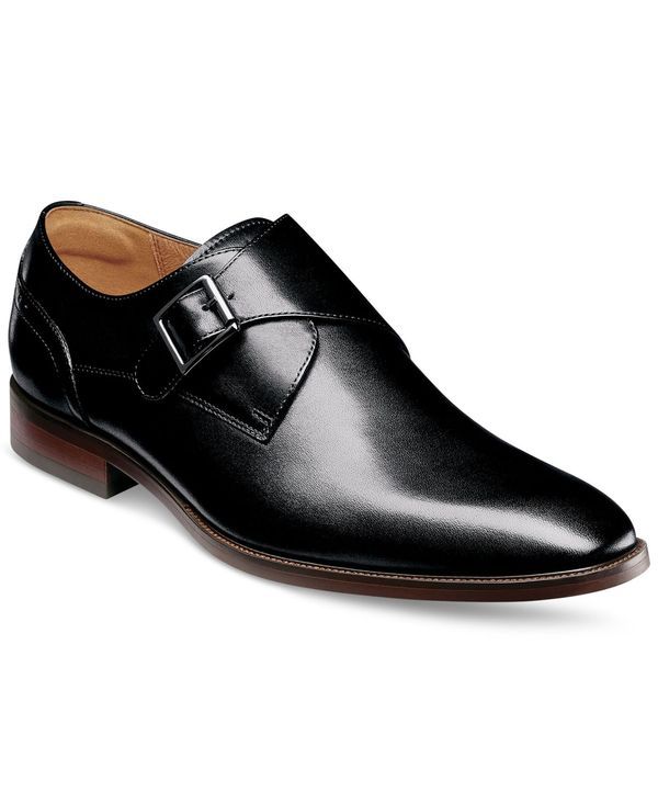 フローシャイム メンズ シューズ ドレスシューズ モンクストラップ モンク ワンピース Florsheim Mens Ravello Monk Strap Dress Shoes Black ブラック