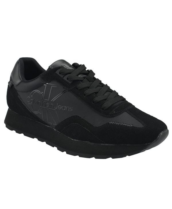 カルバンクライン メンズ シューズ スニーカー レース Calvin Klein Mens Eden Lace Up Casual Sneakers All Black ブラック