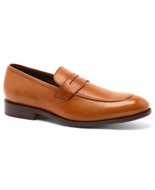 アンソニー ヴィア メンズ シューズ スリッポン・ローファー ローファー Anthony Veer Mens Gerry Goodyear SlipOn Penny Loafer Tan タン