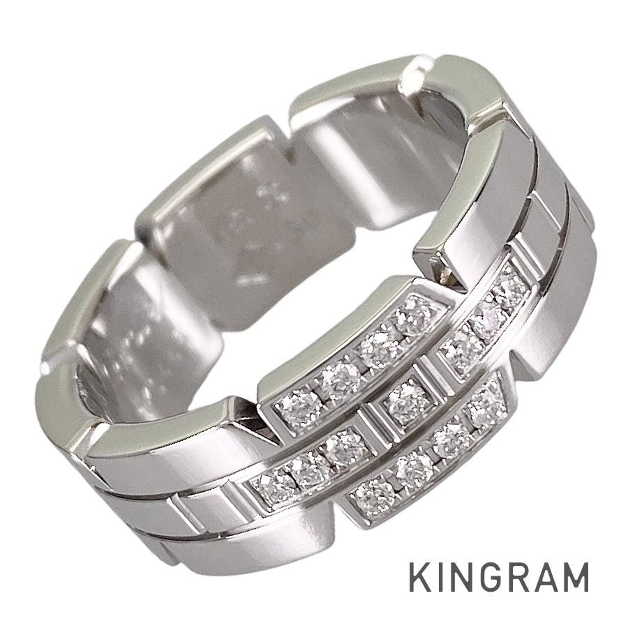 カルティエ Cartier タンク フランセーズ K18WG ダイヤモンド 10号(50) リング sss【中古】
