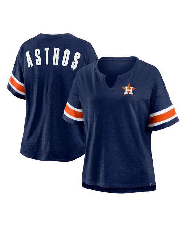 ファナティクス レディース トップス Tシャツ Fanatics Womens Navy Houston Astros Curl Route TShirt Navy ネイビー