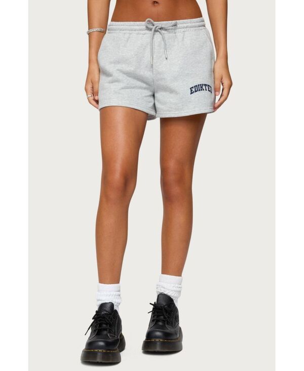 アディクテッド レディース ボトムス ハーフパンツ・ショーツ ショートパンツ Womens Off Duty Edikted Sweat Shorts Graymelange グレー