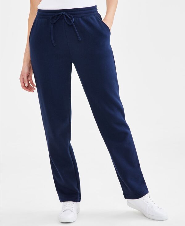 スタイルアンドコー レディース ボトムス カジュアルパンツ フリース Style Co Womens Mid Rise DrawstringWaist Fleece Pant XS4X Industrial Blue ブルー