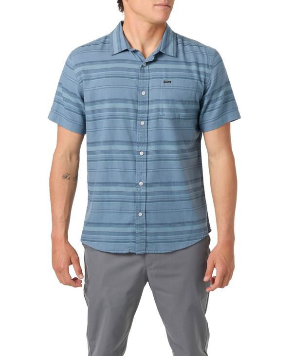 オニール メンズ トップス シャツ ONeill Mens Seafaring Stripe Stretch Shirt Blue mirage ブルー