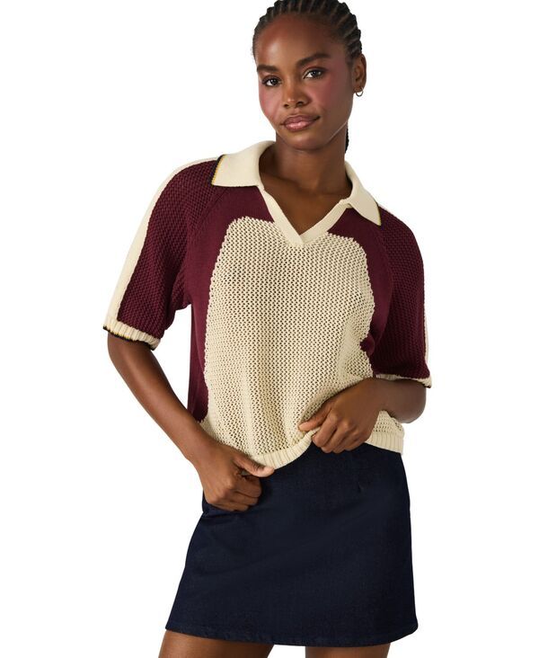 スティーブ マデン レディース アウター ニット・セーター Steve Madden Womens Axon Short Sleeve Sweater Multi マルチカラー