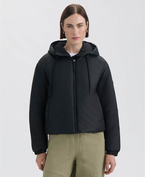 ハンター レディース アウター ジャケット・ブルゾン ジャケット Hunter Womens Zip Up Puffer Jacket Black ブラック