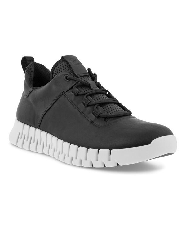エコー メンズ シューズ スニーカー レース Ecco Mens Gruuv Lace Up Sneakers Black ブラック