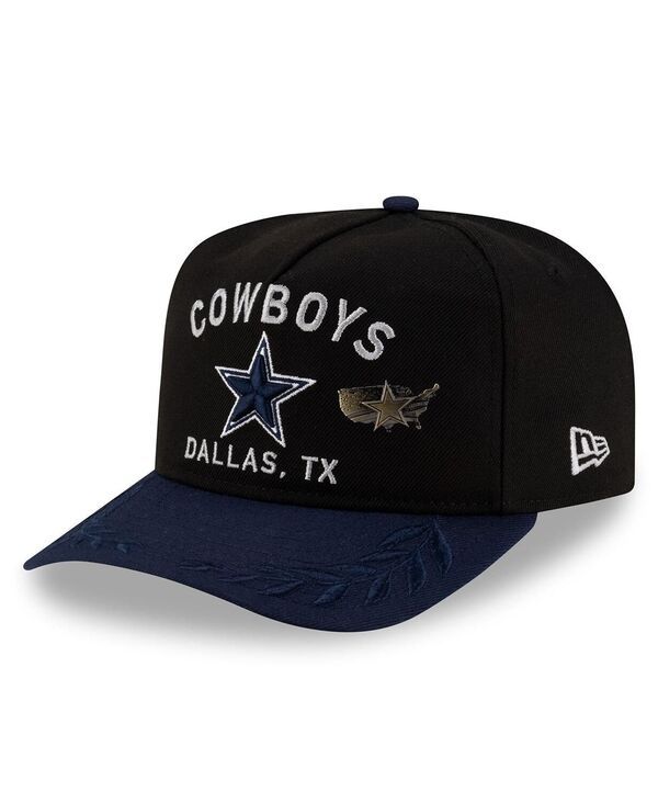 ニューエラ メンズ アクセサリー 帽子 New Era Mens BlackNavy Dallas Cowboys 2025 NFL Draft On Stage AFrame 59FIFTY Fitted Hat Black Navy ブラック