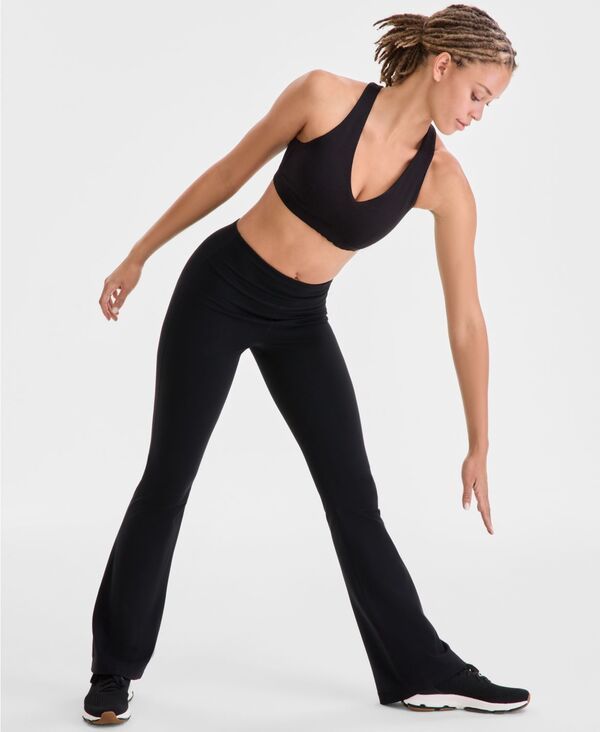 イデオロギー レディース ボトムス レギンス トール ID Ideology Womens Studio High Rise Flare Leggings Tall Deep Black ブラック