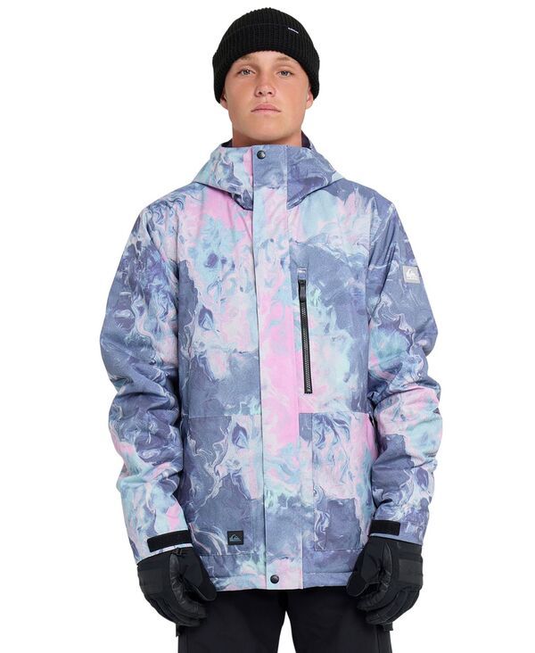 クイックシルバー メンズ アウター ジャケット・ブルゾン プリント 長袖 Quiksilver Mens Mission Printed LongSleeve Jacket Graystone