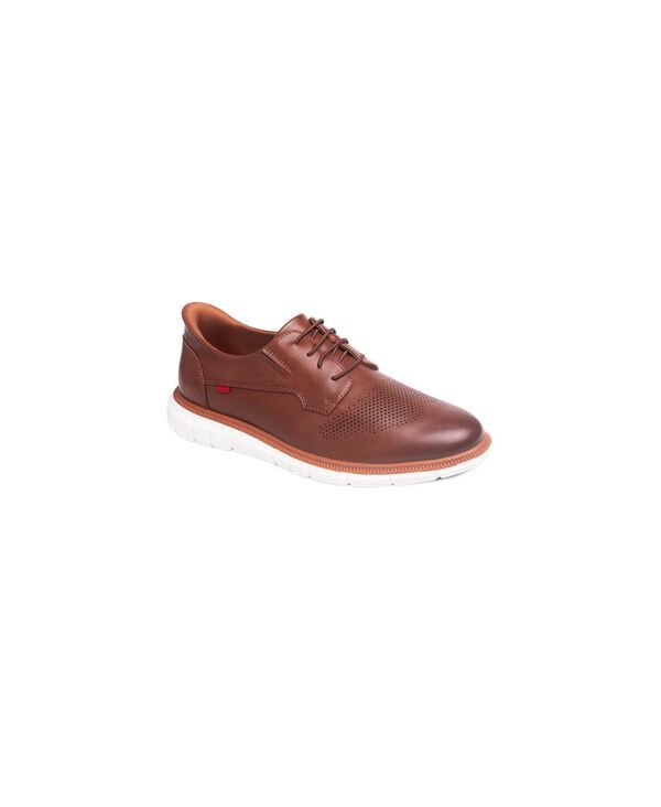 マークジョセフニューヨーク メンズ シューズ オックスフォード Marc Joseph New York Mens Edward Street HandsFree Slip On Technology Perforated Oxfords Cognac fau