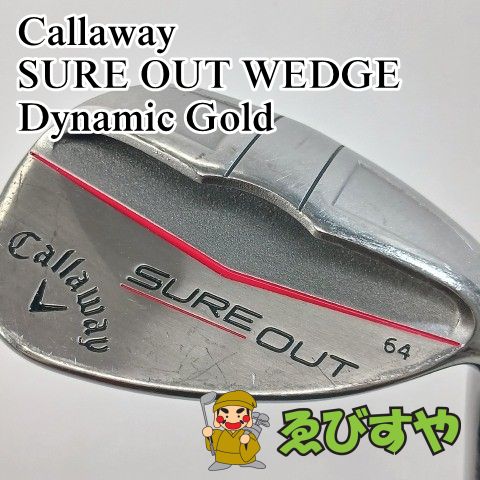 入間■【中古】 ウェッジ キャロウェイ Callaway SURE OUT WEDGE Dynamic Gold S200 64[3751]
