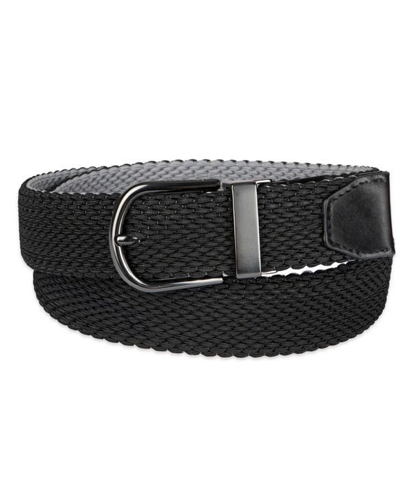 コールハーン メンズ アクセサリー ベルト Cole Haan Mens TwoinOne Reversible Braided Stretch Belt BlackGray ブラック