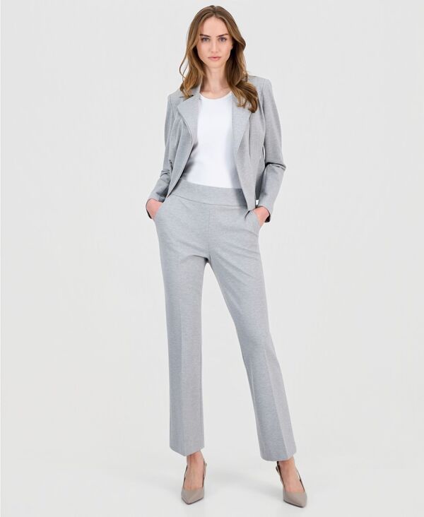 アンクライン レディース ボトムス カジュアルパンツ ブーツカット ブーツ Anne Klein Womens High Rise PullOn Bootcut Pants Lt Heather Grey グレー