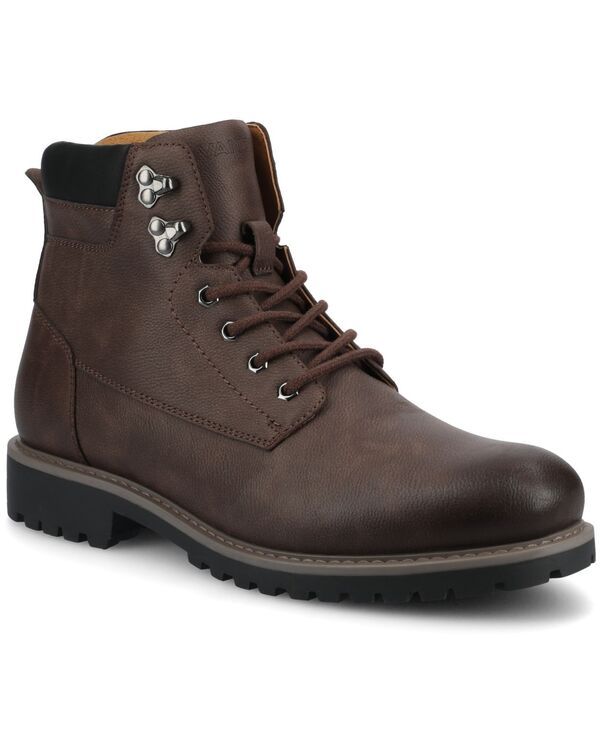 バンス メンズ シューズ ブーツ・レインブーツ アンクル Vance Co Mens Rogue Round Toe Work Ankle Boots Mahogany