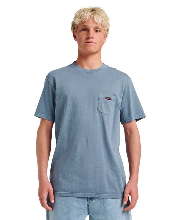 クイックシルバー メンズ トップス Tシャツ Quiksilver Mens Saltwater Short Sleeve TShirt China blue ブルー