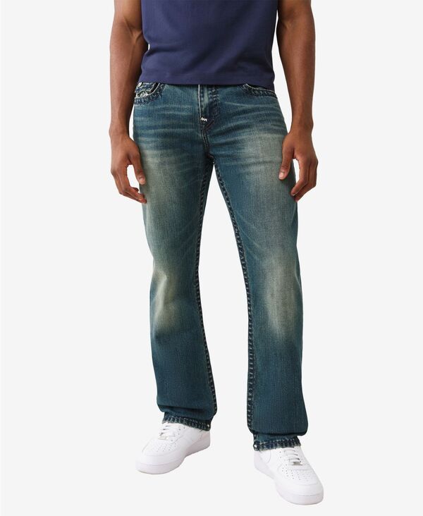 トゥルーレリジョン メンズ ボトムス デニムパンツ ジーンズ True Religion Mensuper T Stitch Jeans Gotham Grindark Wash