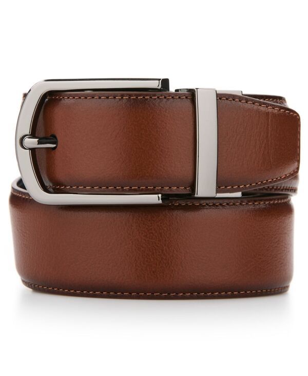 ペリーエリス メンズ アクセサリー ベルト レザー Perry Ellis Portfolio Mens Burnished Reversibleather Dress Belt Brown ブラウン
