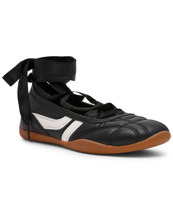 スティーブ マデン レディース シューズ スニーカー レース Steve Madden Womens Promise LaceUp Ballet Sneakers BlackWhite Multi ホワイト