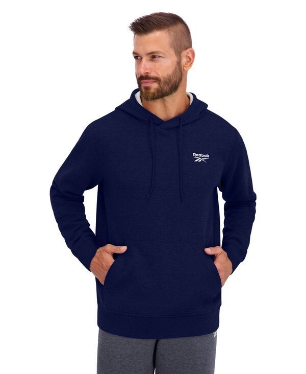 リーボック メンズ アウター パーカー・スウェット Reebok Mens Kangaroo Pocket Hoodie Vector Navy ネイビー