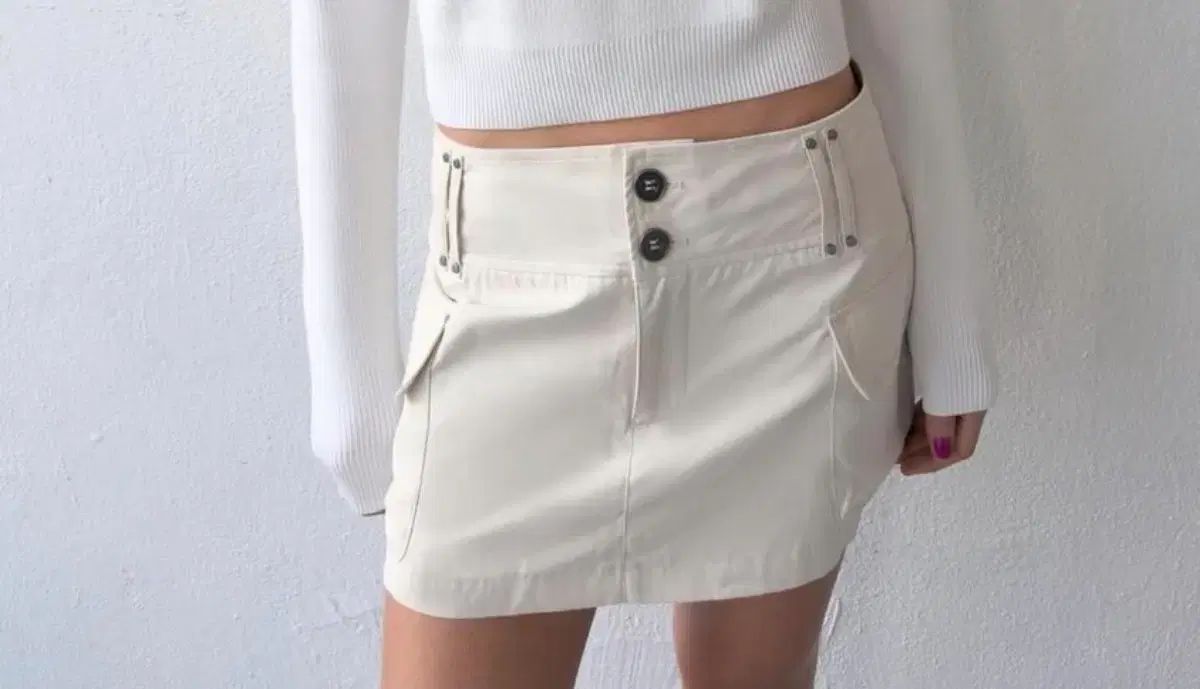 タグ (ㅇ) エイブリー ザラ ZARA ポケット レディース スカート パンツ アイス ムシン