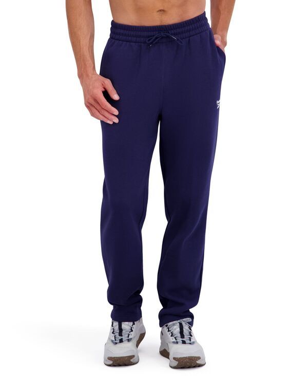 リーボック メンズ ボトムス カジュアルパンツ レギュラーフィット フリース Reebok Mens Regular Fit Fleece Pants Vector Navy ネイビー 11,920円