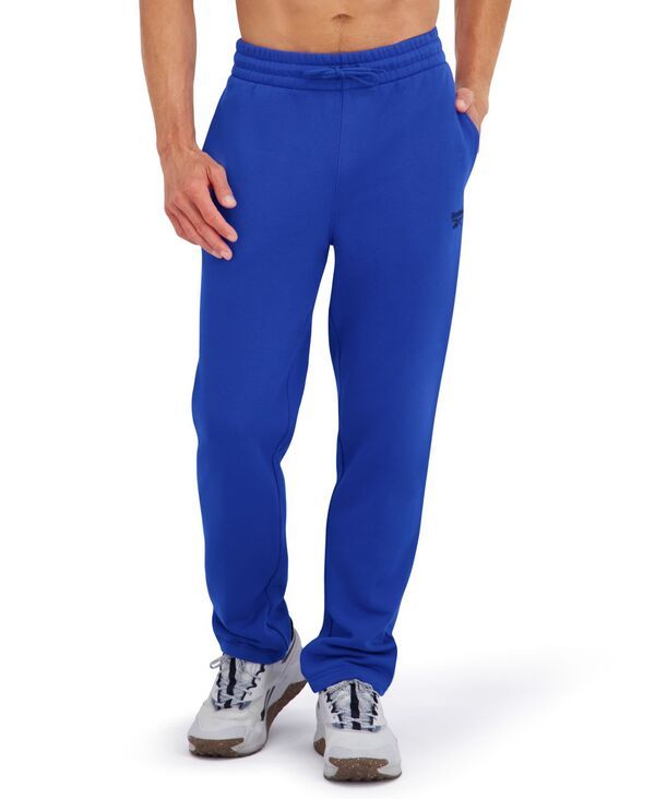 リーボック メンズ ボトムス カジュアルパンツ レギュラーフィット フリース Reebok Mens Regular Fit Fleece Pants Opti Blue ブルー