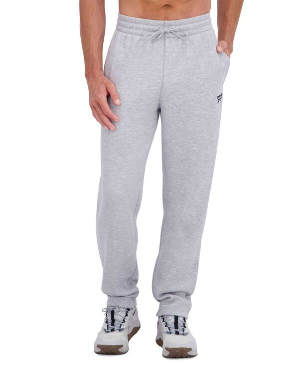 リーボック メンズ ボトムス カジュアルパンツ レギュラーフィット フリース Reebok Mens Regular Fit Fleece Pants Gray Heather グレー