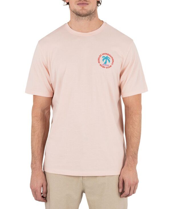 ハーレー メンズ トップス Tシャツ Hurley Mens Surf Club Short Sleeve TShirt Candy pink heather ヘザー