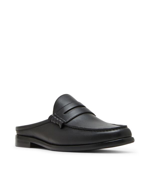 スティーブ マデン メンズ シューズ スリッポン・ローファー Steve Madden Mens Abra Slip On Loafer Black leather ブラック