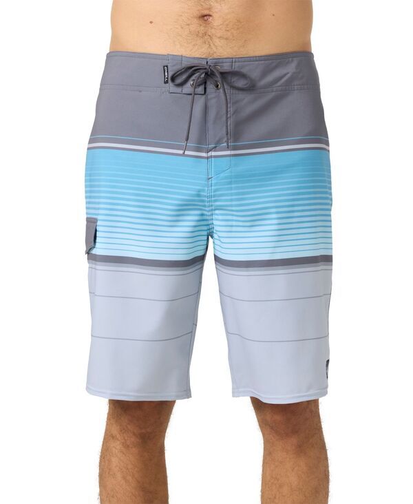 オニール メンズ 水着 ハーフパンツ・ショーツ ショートパンツ ONeill Mens Lennox Stripe Shorts Gray グレー