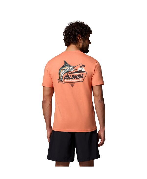 コロンビア メンズ トップス Tシャツ グラフィック Columbia Mens Marlow Graphic TShirt Bright peach ピーチ