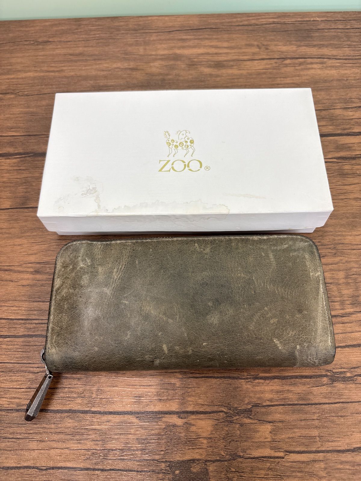 ZOO ピューマウォレット クードゥ革 ラウンドファスナー 長財布 送料 