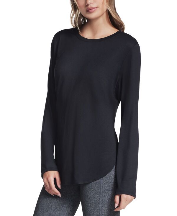 スケッチャーズ レディース トップス シャツ 長袖 Skechers Womens Godri Swift LongSleeve Tunic Top Black ブラック