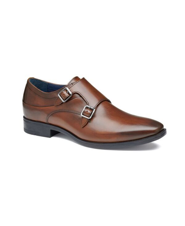 ジョンストンアンドマーフィー メンズ シューズ オックスフォード モンク Johnston Murphy Mens Gibbons DoubleBuckle Monk Oxfords Brown Full Grain ブラウン