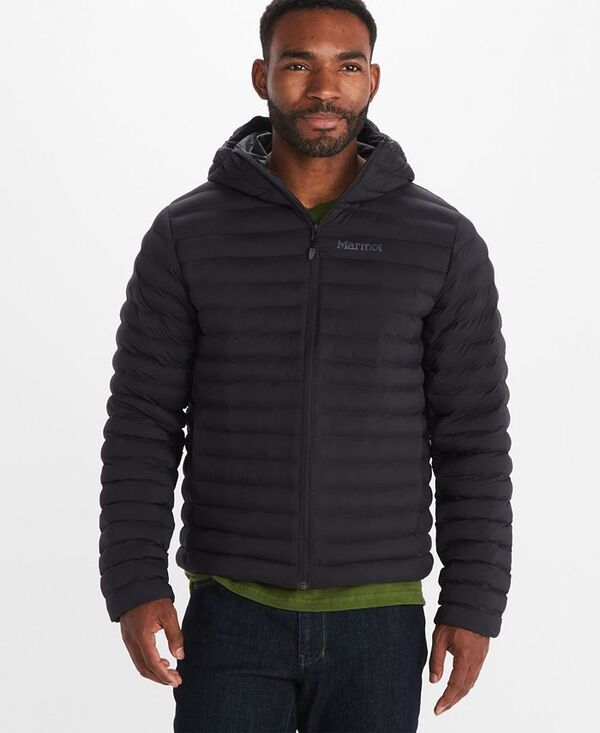 マーモット メンズ アウター ジャケット・ブルゾン パーカー Marmot Mens Echo Featherless Hoodie Black ブラック