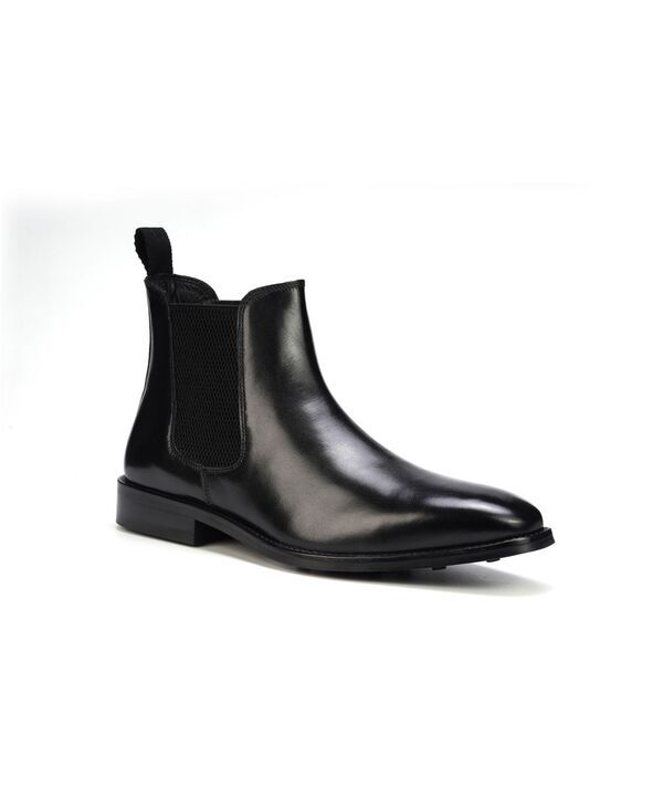 アンソニー ヴィア メンズ シューズ ブーツ・レインブーツ チェルシーブーツ チェルシー レザー Anthony Veer Mens Thomas Leather Pull Up Chelsea Boots Black ブラック
